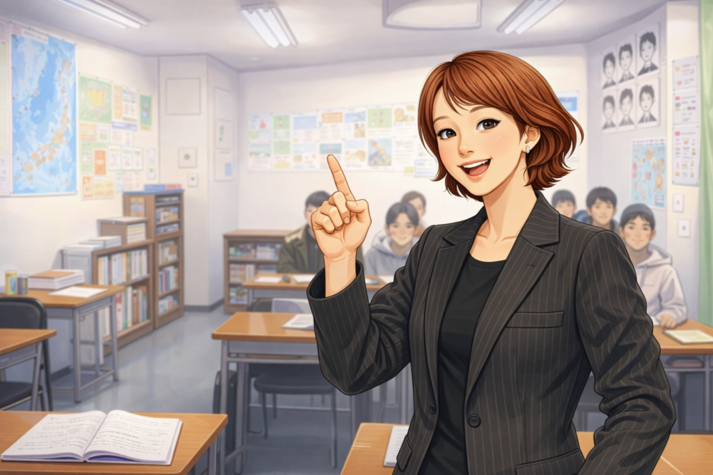 日本語学校の教室内のイメージ